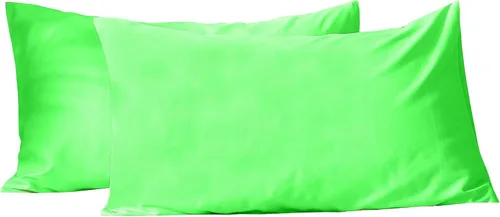 Vista 19 de Evolive Juego de 2 fundas de almohada de microfibra cepillada ultra suave con cierre de sobre (tamaño estándar de 20 x 30 pulgadas, color negro)