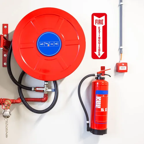 Vista 5 de Oudain 8 juegos de soporte para extintor de incendios para extintor de incendios de 5 a 20 libras, soporte universal de pared con tornillos, juntas
