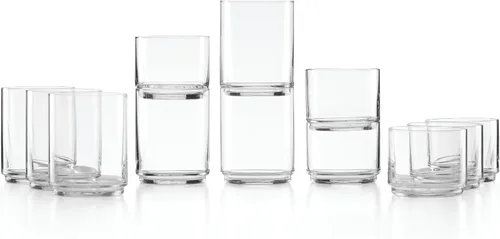 Vista 20 de Lenox Tuscany Classics - Vasos cortos apilables de 6 piezas