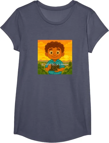 Vista 14 de Camiseta El Niño de la Cámara – Diseño Oficial del Cuento Ilustrado