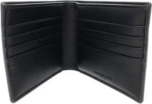 Vista 3 de Michael Kors Billetera Harrison para hombre con cartera de pasaporte no incluye caja Negro - Cartera plegable