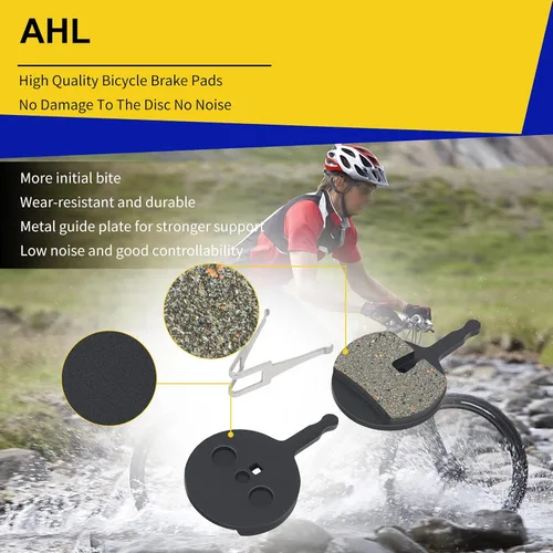 Vista 5 de AHL Pastillas de freno de disco semimetálicas para bicicleta AVID BB5 BB-5 MTB Bike