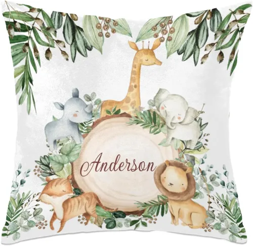 Vista 20 de Funda de almohada personalizada con nombre de bebé para bebé, niño y niña, almohada personalizada con nombre, almohada personalizada para sofá