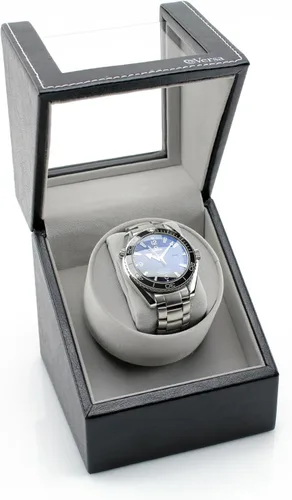 Vista 3 de Versa Enrollador de reloj Elite Single en cuero negro