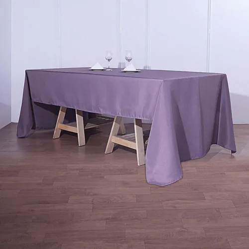 Vista 82 de Efavormart - Mantel rectangular, 60 x 102 pulgadas, resistente a las manchas y a las arrugas, lavable, mantel decorativo oblongo de tela de Amatista