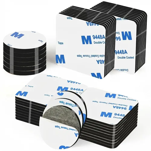 Vista 9 de Almohadillas adhesivas súper pegajosas de doble cara, espuma de 3 mm, 50 piezas, cinta adhesiva de espuma de doble cara fuerte, cinta adhesiva