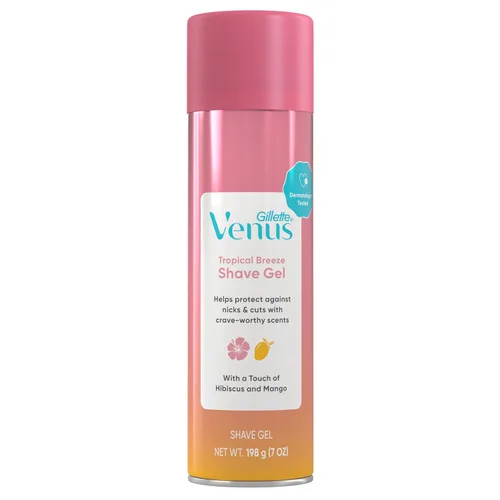 Vista 9 de Gillette Venus Gel de afeitado perfumado de mango e hibisco, crema de afeitar para mujer, 7 onzas, paquete de 6 (42 onzas en total)