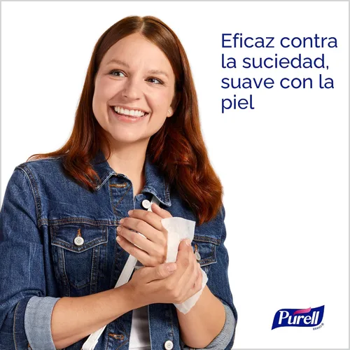Vista 2 de Toallitas de mano desinfectantes. Envueltas individualmente (300). De Purell