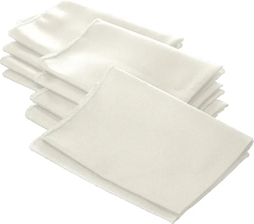 Vista 7 de LA Linen Paquete de 10 servilletas de popelina de poli, servilletas de tela suave, servilletas lavables y reutilizables, servilletas de mesa