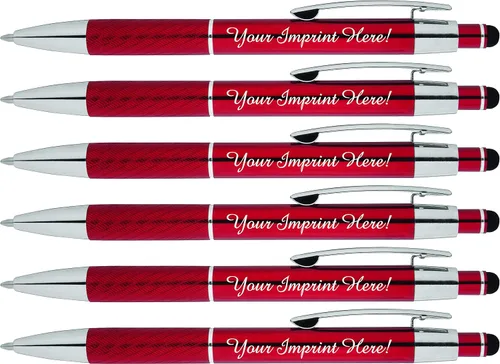 Vista 8 de Bolígrafos personalizados con lápiz capacitivo – The Prestige Metal Pen – Bolígrafos personalizados con nombre impreso con tinta negra