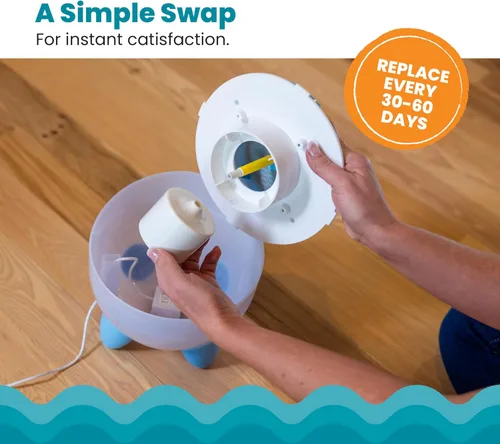 Vista 4 de Catstages Filtro de repuesto para fuente de gato, sistema de filtración 5 en 1 de alta calidad para fuentes de agua para gatos, carbón activado