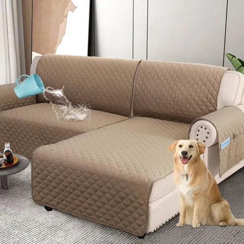 Vista 14 de H.VERSAILTEX Fundas de sofá 100% impermeables para sofá seccional, fundas de sofá seccional de 2 piezas, funda de sofá seccional en forma de L