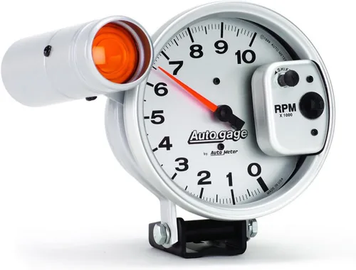 Vista 2 de Auto Meter 233911 Autogage Tacómetro automático, con luz indicadora de cambio.
