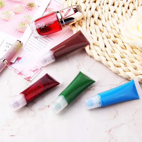 Vista 6 de HRLORKC 110 tubos vacíos de 0.3 fl oz para brillo labial, contenedores para bálsamo labial cosmético 110PCS/0.3 fl oz