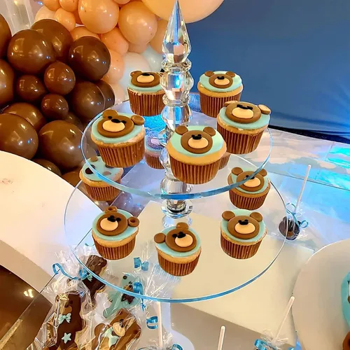 Vista 8 de Moldes de silicona de oso de chocolate, 4 piezas, moldes de silicona para osos de pasteles, moños para pasteles, decoración de pasteles, dulces