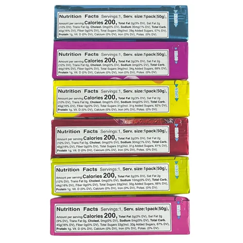 Vista 3 de Puchao Gummy n' Soft - Caramelos masticables japoneses (paquete de 6) de cola, ramune, uva, fresa, melón, mango surtido de regalo
