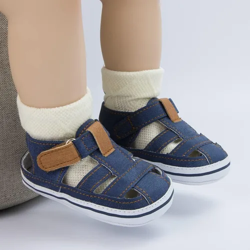 Vista 5 de Sandalias transpirables de primera calidad para bebés y niñas, zapatos de playa casuales para el verano, ligeros, con lazo de flor, suela de goma