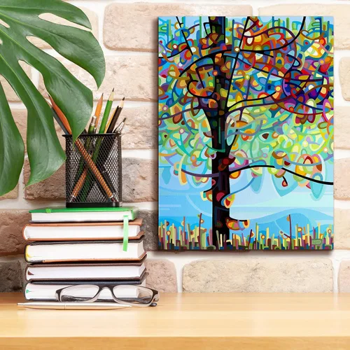Vista 3 de Epic Graffiti 'Along The River' de Mandy Budan, arte de pared en lienzo, 12 x 16 pulgadas