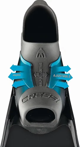 Vista 2 de Cressi Aletas largas de buceo gratis con sistema de cuchillas intercambiables - Gara Modular: Made in Italy Bolsillo Gara para el pie