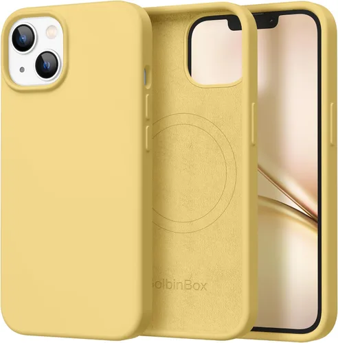 Vista 122 de GolbinBox Funda magnética para iPhone 17, compatible con MagSafe, cubierta de silicona integrada para control de cámara, funda de silicona líquida a