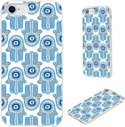 Vista 16 de Funda protectora completa delgada y suave de TPU transparente para iPhone SE 2022/2020, iPhone 8/7/6S/6 - Diseño de música divertida guitarra
