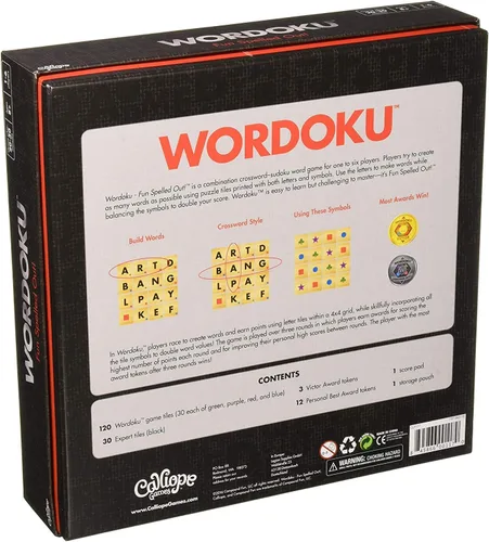 Vista 6 de Calliope Wordoku - Divertido deletreado! - CrucigramaSudoku Blended Family Juego de mesa