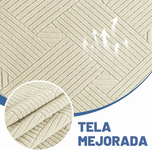 Vista 3 de JIVINE - Funda para sofá biplaza, 1 pieza elástica para sofá de 2 cojines, protector de muebles con parte inferior elástica para niños y mascotas