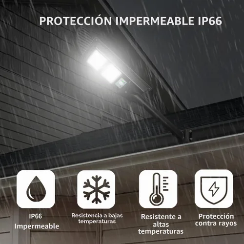 Vista 5 de Luces solares de calle de 30000 lm para exteriores, impermeables, 6000 K, luces de inundación solares con sensor de movimiento y control remoto