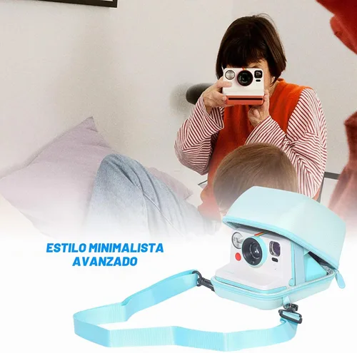 Vista 2 de Funda para cámara instantánea Polaroid Now/Now+/I-Type/Flip, color azul