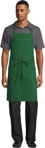 Vista 9 de Uncommon Threads Delantal con peto de restaurante clásico unisex para uniforme de trabajo