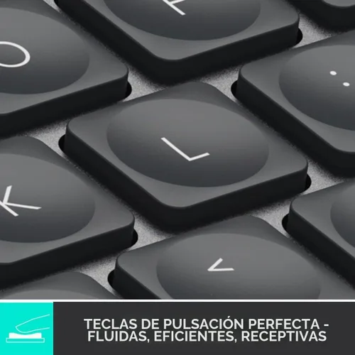 Vista 3 de Logitech MX Keys Mini teclado inalámbrico Bluetooth en negro