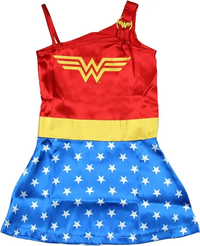 Vista 4 de DC Comics Big Wonder Woman de las niñas Strappy camisón