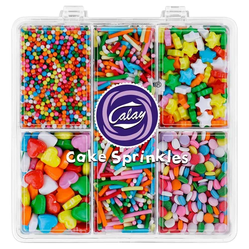 Vista 8 de Gránulos para decoración de pasteles, chispas de azúcar de chocolate de 4.8 onzas con estrellas sin pareils, confeti de azúcar y jimmies