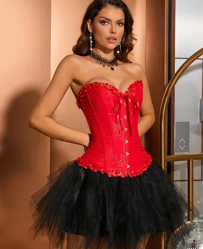 Vista 106 de SZIVYSHI Corsé para mujer, lencería moldeadora, body con cintura de encaje