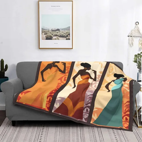 Vista 23 de 250 Anniversary USA Flag Flannel Fleece Throw Blankets, Patriotic Eagle Super Warm Soft Sofa Blanket All Season (40"x30")