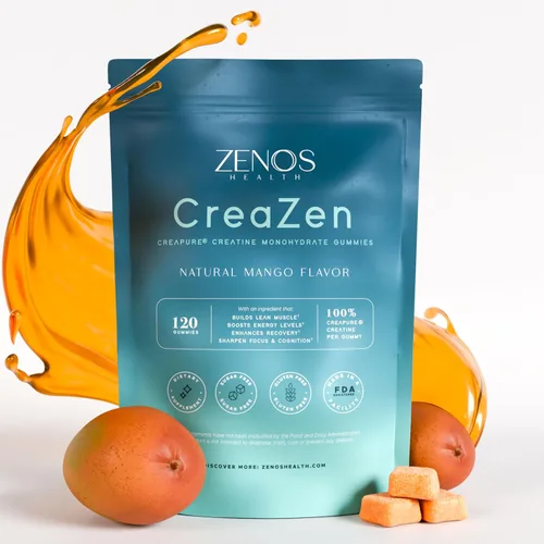 Vista 9 de Zenos Health CreaZen - Gomitas de monohidrato de creatina - Suplemento de creatina para el crecimiento muscular, la fuerza, la recuperación