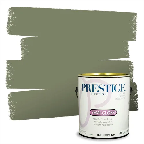 Vista 53 de Prestige Paints - 2 en 1, pintura base y pintura de exterior, E100-N-735BM