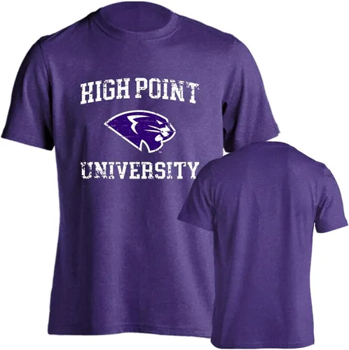 Vista 48 de Sport Your Gear NCAA Camiseta de manga corta retro con licencia oficial de aspecto desgastado para el día del juego, camiseta de espíritu deportivo