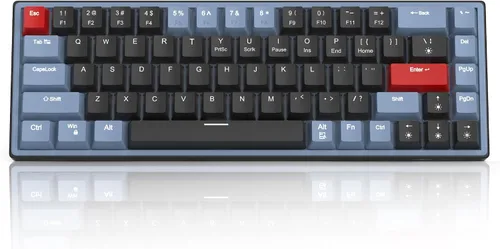Vista 9 de MageGee SKY68 - Teclado mecánico para juegos, 68 teclas, compacto con retroiluminación LED azul, mini teclado ergonómico con cable para Windows PC