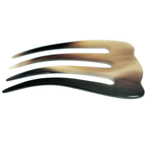 Vista 5 de Marycrafts Horn Buffalo Horn - Horno de 4 puntas, horquilla para el cabello, accesorios para el cabello para mujer