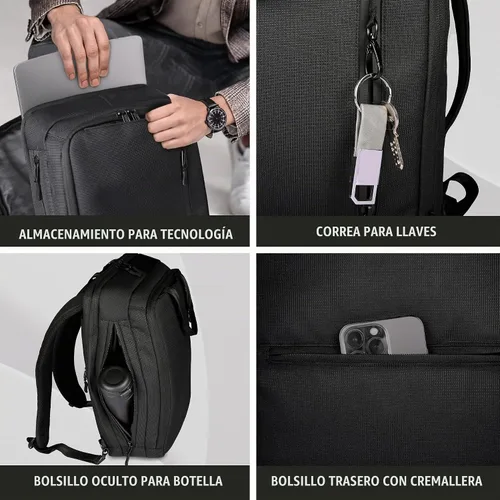 Vista 2 de Kenneth Cole Reaction Parker, Negro