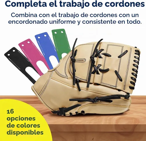 Vista 2 de TOFL Thumb & Pinky Loops for Baseball Glove Repair - Multiple Color Options Negro