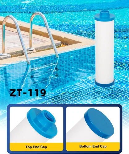 Vista 3 de ZOTEE Filbur FC-3128 - Filtro desechable para bañera de hidromasaje con adaptador de manguera de jardín, repuesto para PPS2100, Darlly PP6903, 1