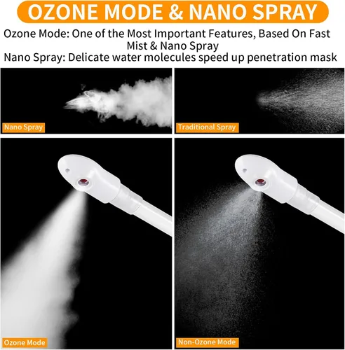 Vista 4 de Vaporizador facial de ozono con pantalla LCD para el cuidado
