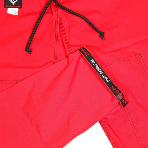 Vista 2 de KO Sports Gear - Pantalones Gi, preencogidos, Rip Stop, costuras en contraste, cinturón y ribete, BJJ Jiu Jitsu, artes marciales