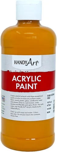 Vista 74 de Handy Art Pintura acrílica, juego de 12 colores, botellas de 16 onzas, acrílico líquido para estudiantes semibrillante, consistencia de flujo