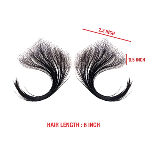Vista 3 de Celebrity Bordes de pelo de bebé, encaje HD, cabello humano transparente, línea de cabello invisible reutilizable, borde instantáneo, rayas