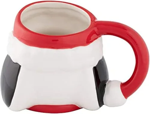 Vista 2 de Peanuts Snoopy Santa Hat - Taza de cerámica esculpida