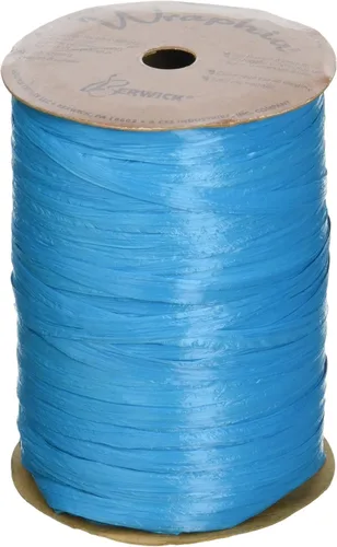 Vista 10 de Berwick Offray Cinta de rafia mate de 1/4" de ancho, verde manzana, 100 yardas, 0.276 in