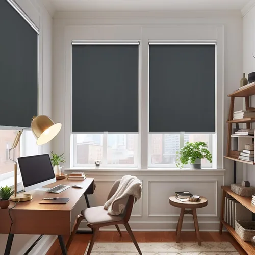 Vista 9 de Changshade Persianas Enrollables 100% Opacas para Ventanas, Oscurecimiento de Habitación con Aislamiento Térmico Persianas de Ventana Desplegables